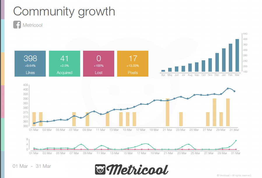 Twitter Growth Report in PPT format
