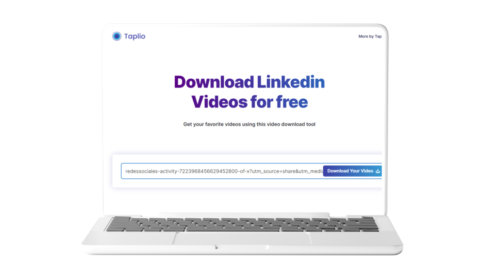 Linkedin Video downloaden mit Taplio