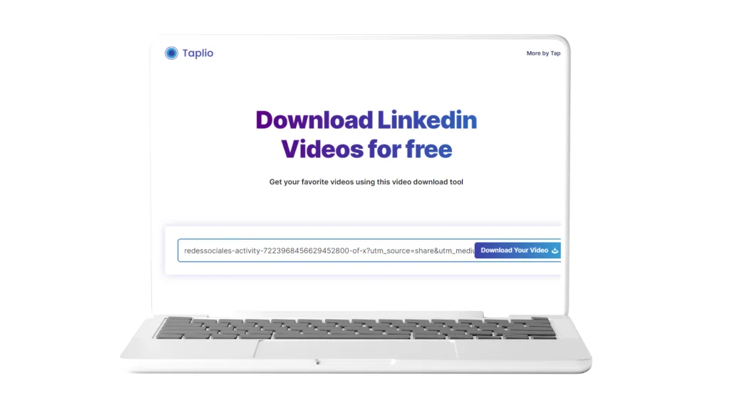 Linkedin Video downloaden mit Taplio