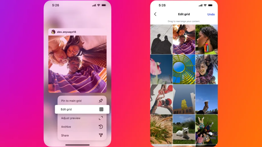 how to edit grid on instagram