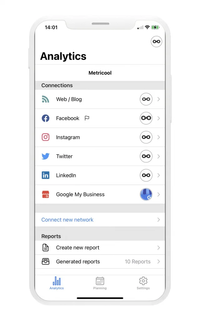 best apps for Instagram metricool