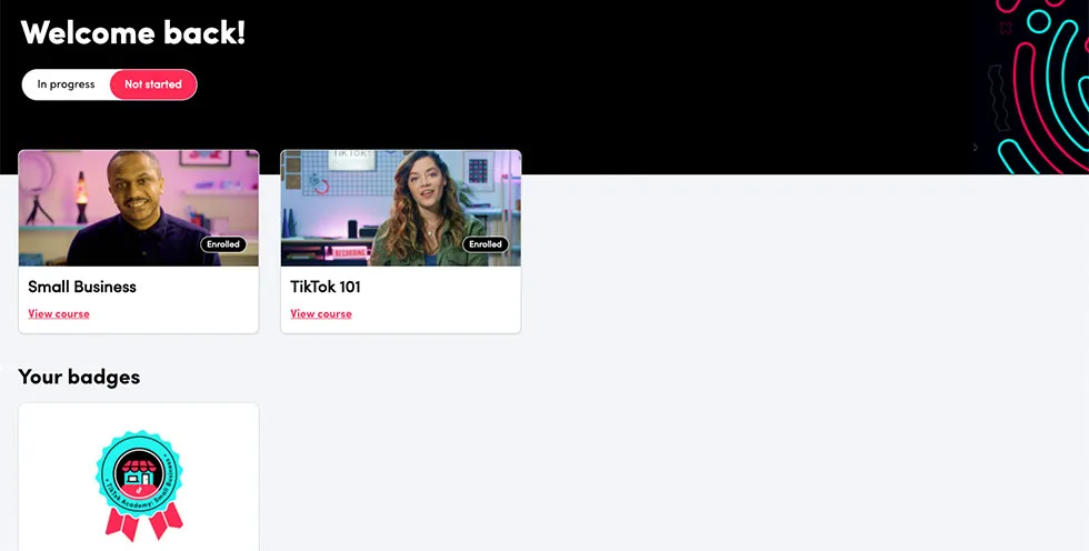 cours tiktok academy