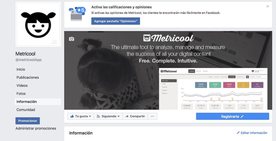 facebook fan page