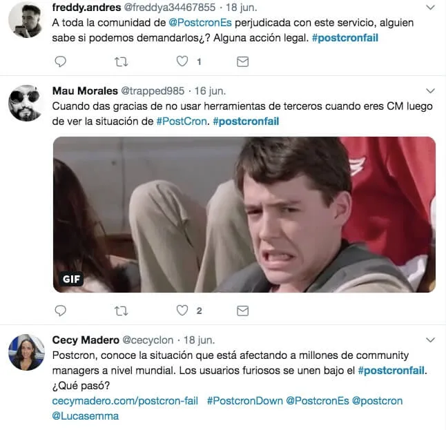 postcron fail