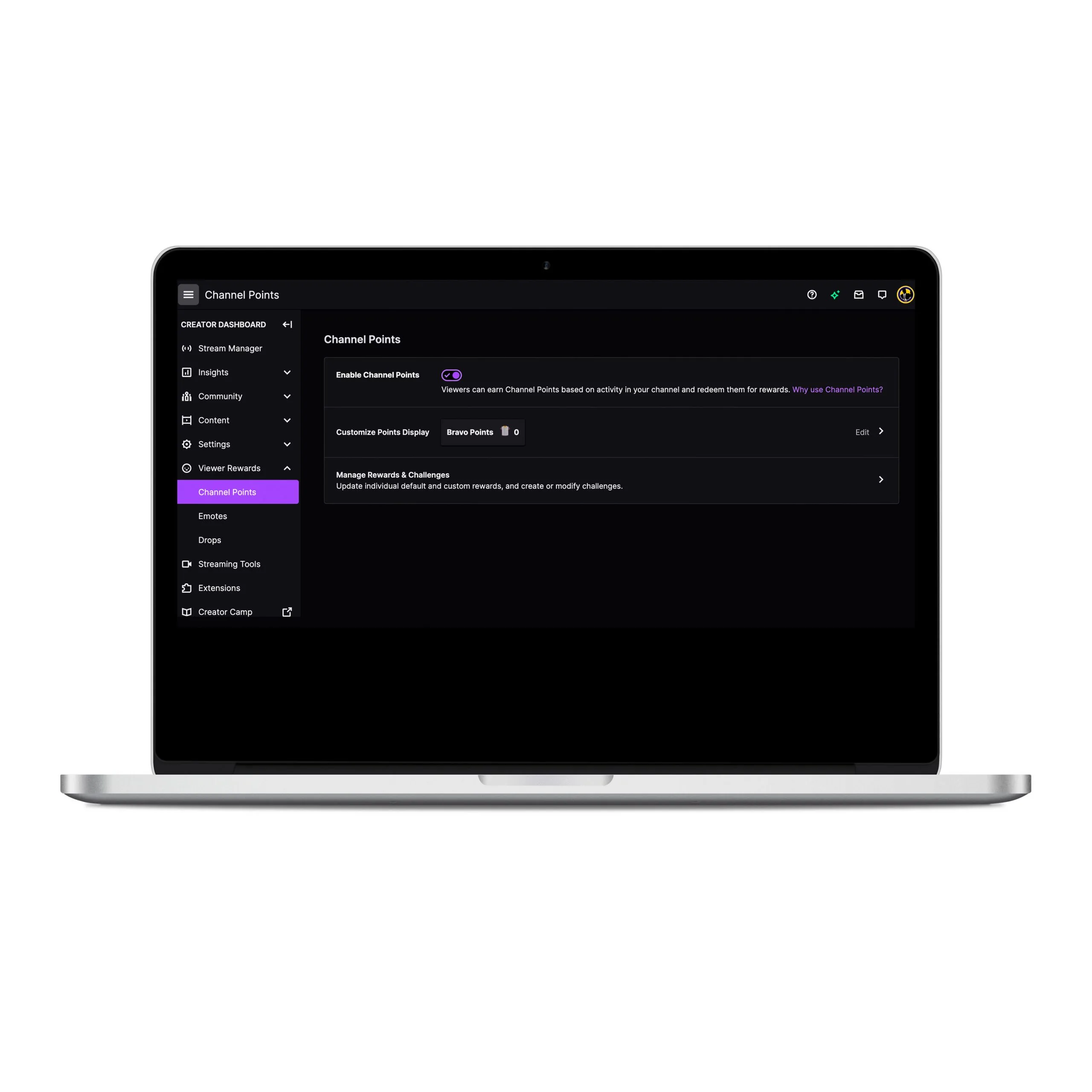 Points de chaîne Twitch