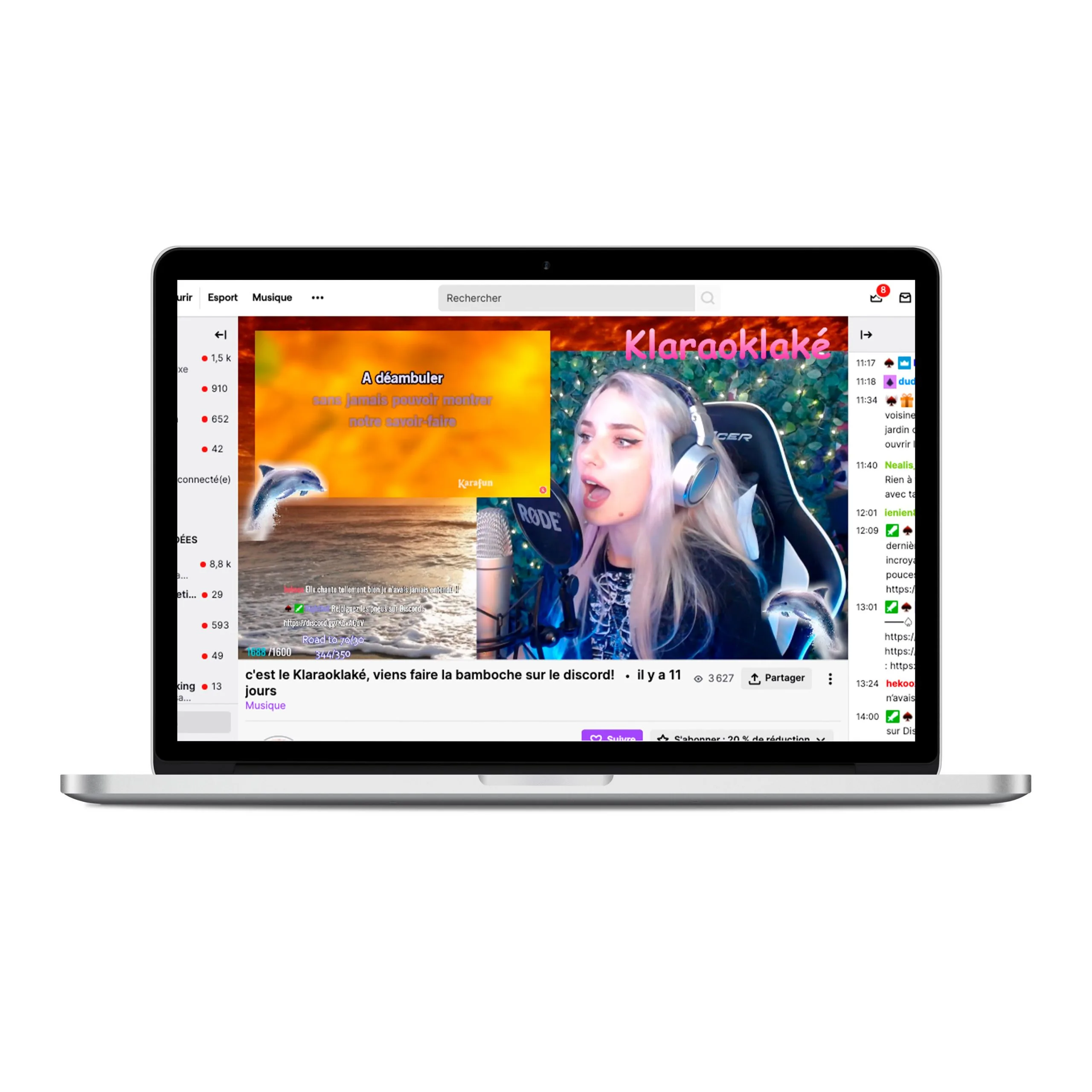 Chaînes Twitch recommandées par catégorie