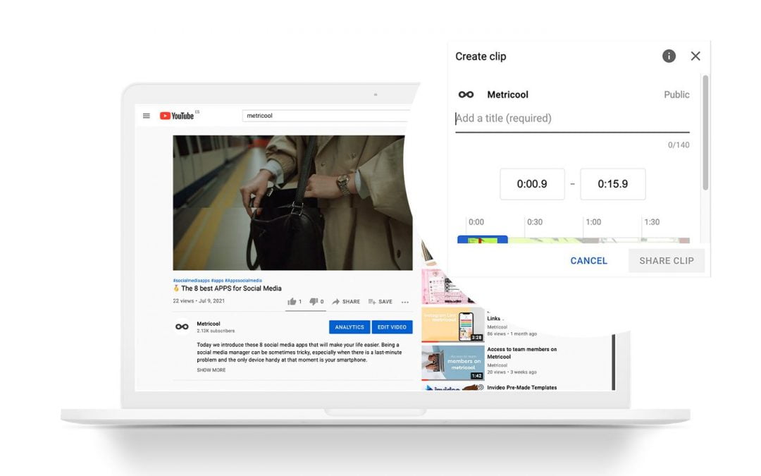 Crea clips de YouTube paso a paso