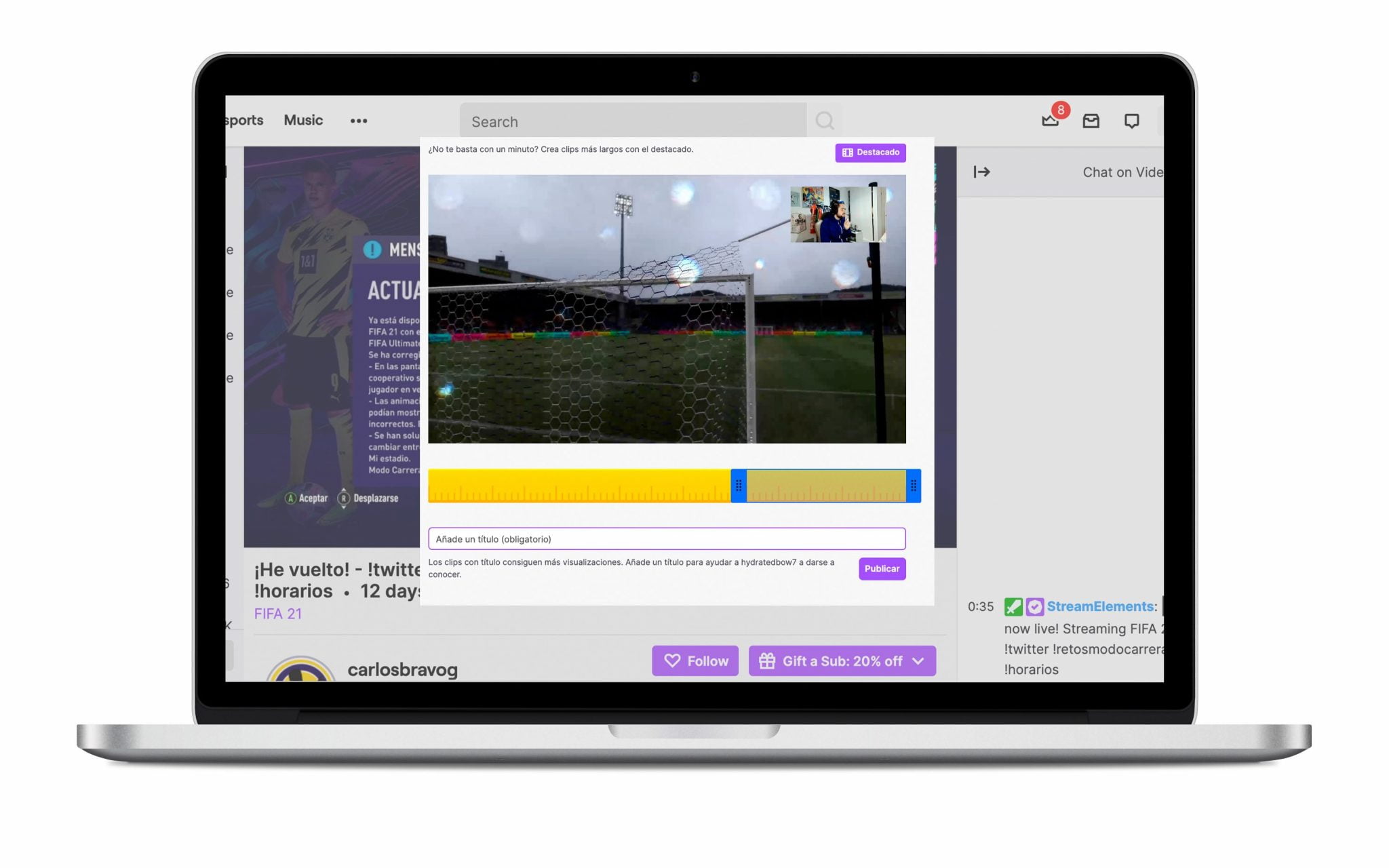Comment Faire Un Clip D'une Video Twitch Cómo crear y descargar un clip de Twitch
