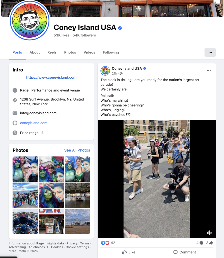 Facebook search results