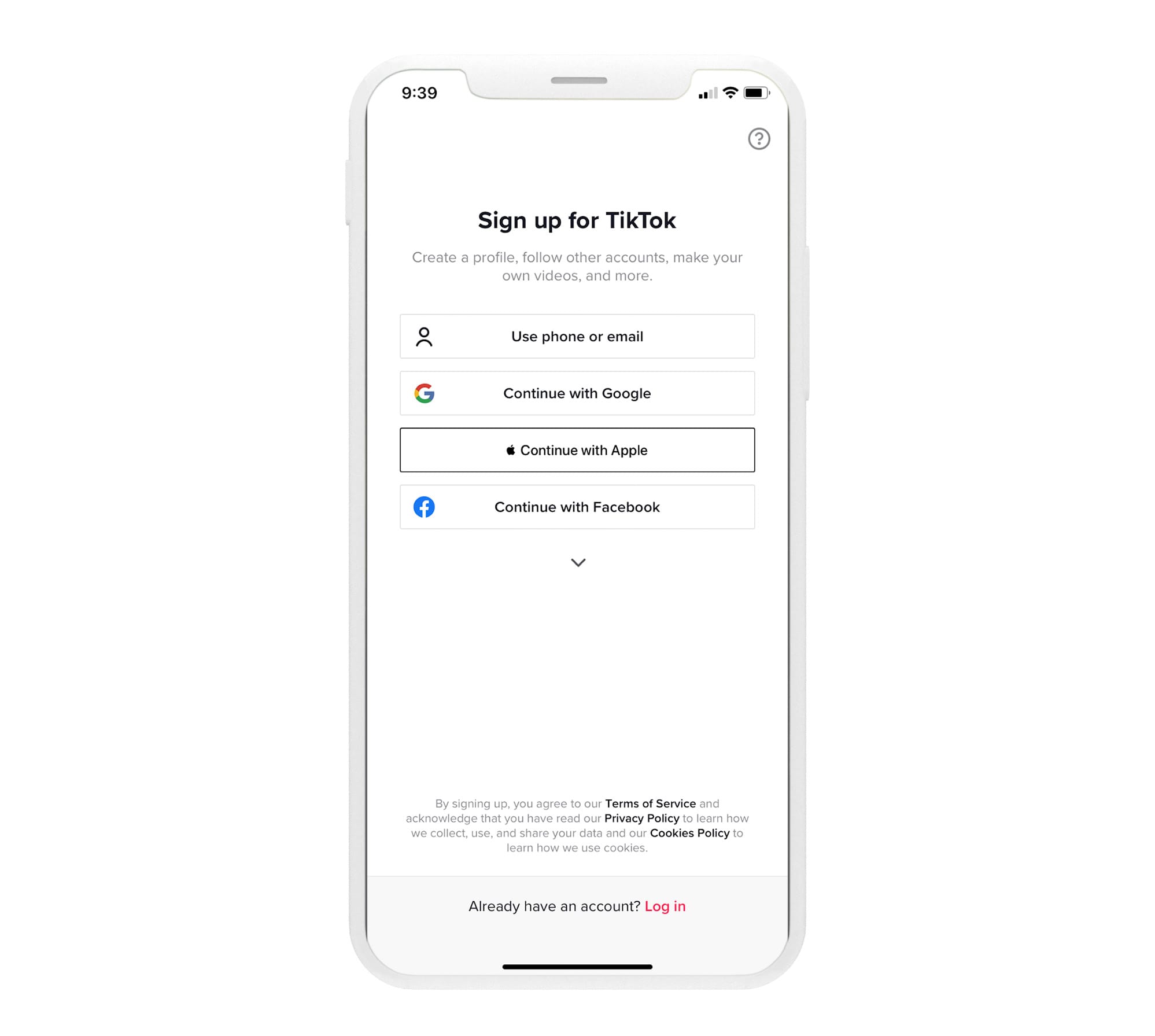 how to create a TikTok account