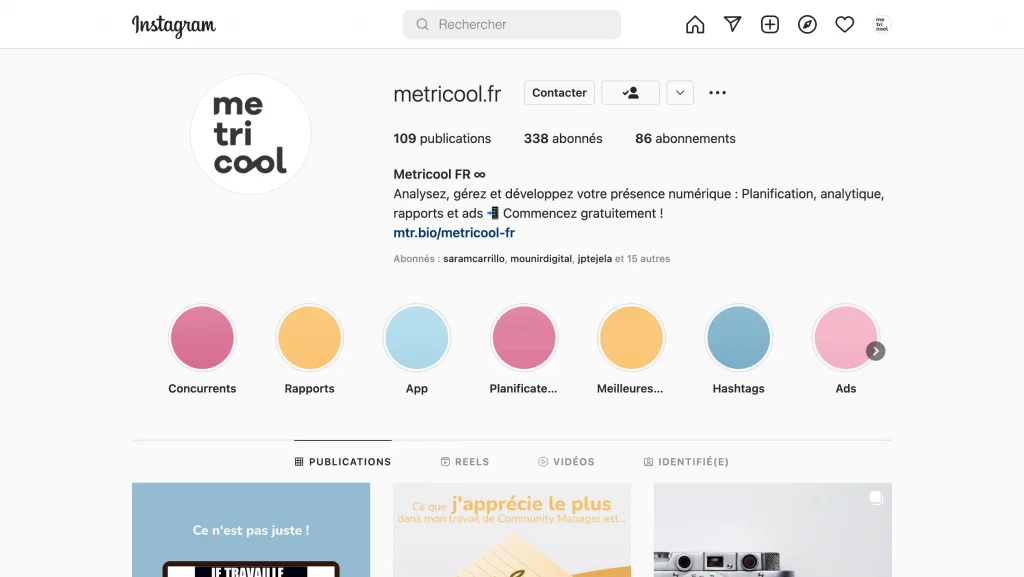 notoriété de marque bio metricool