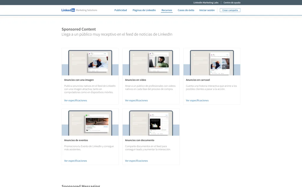 publicidad en LinkedIn formulario de leads