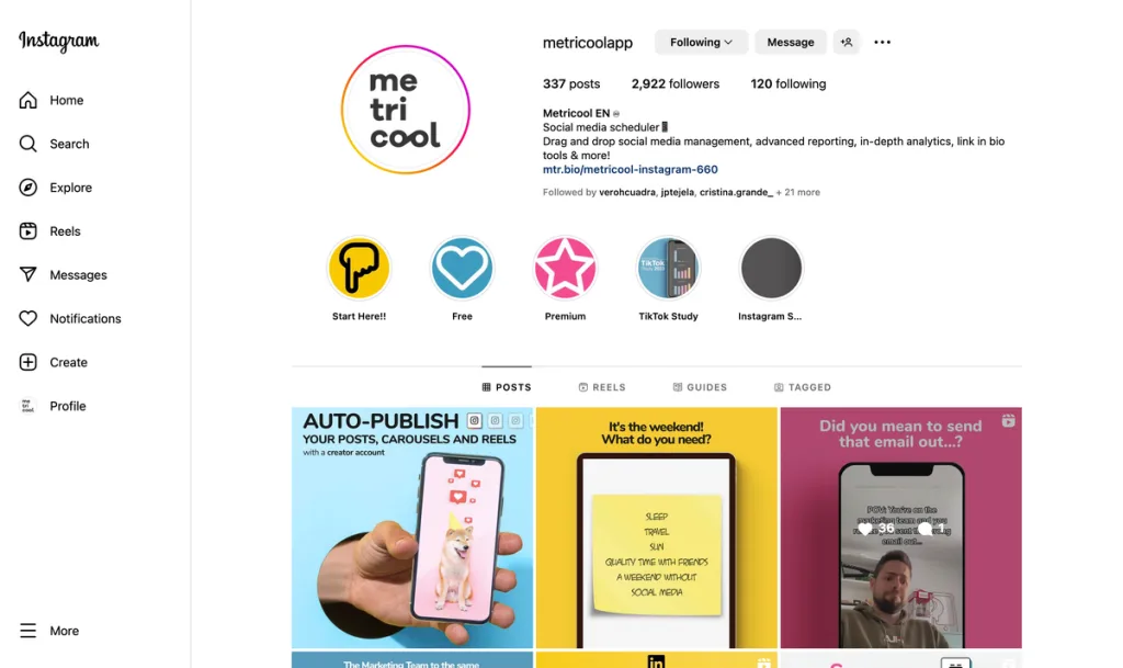 Instagram business account