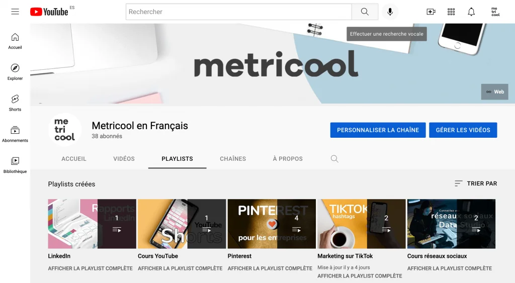 playlist sur youtube