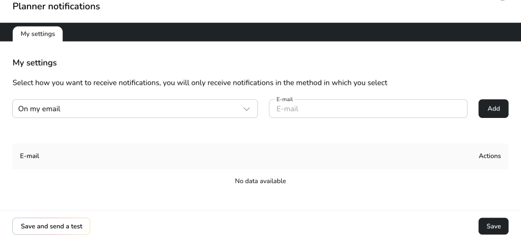 Planner notification settings Metricool
