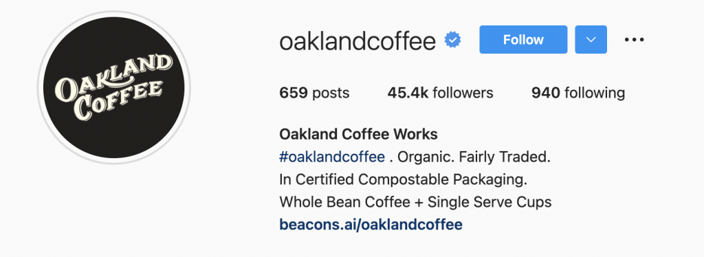 Instagram names oaklandcoffee