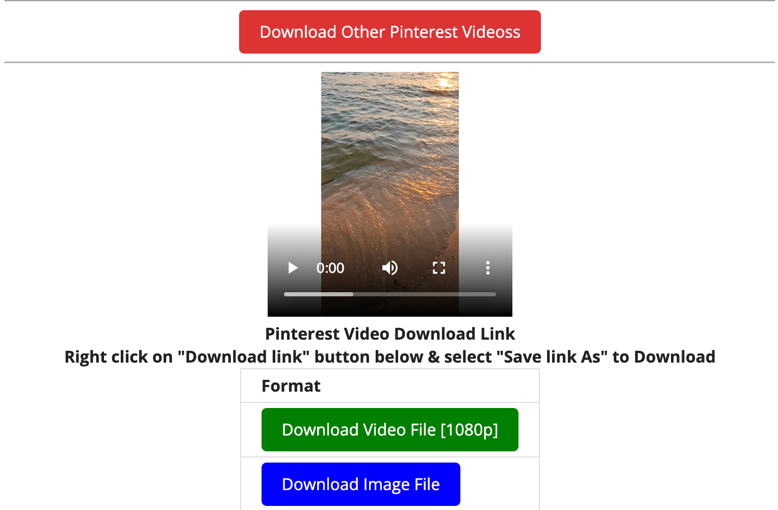 Download a Pinterest video on your mobile or PC