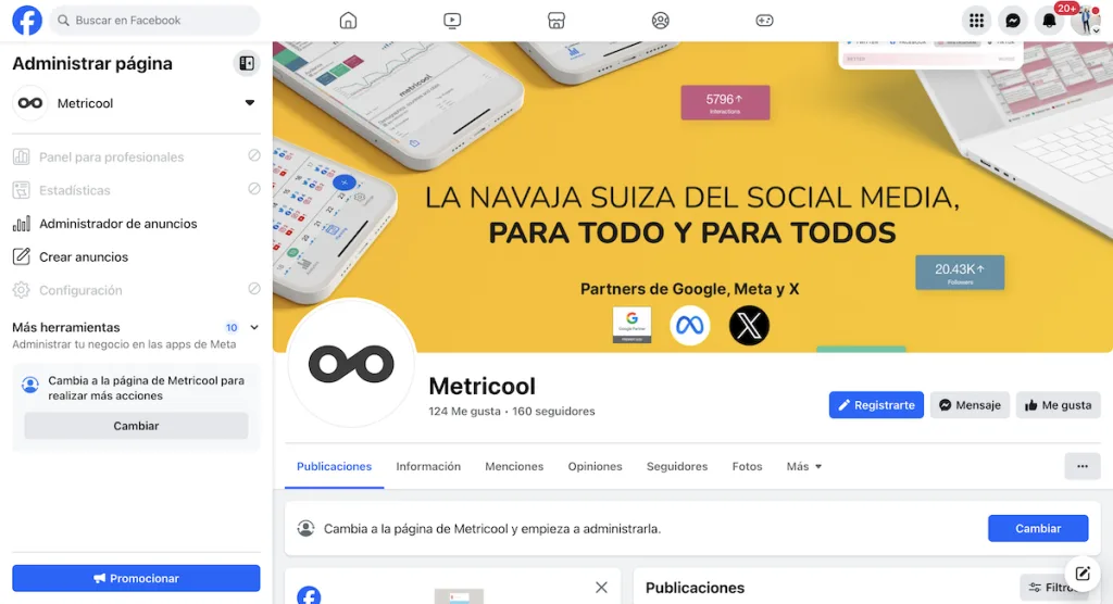 pagina de facebook