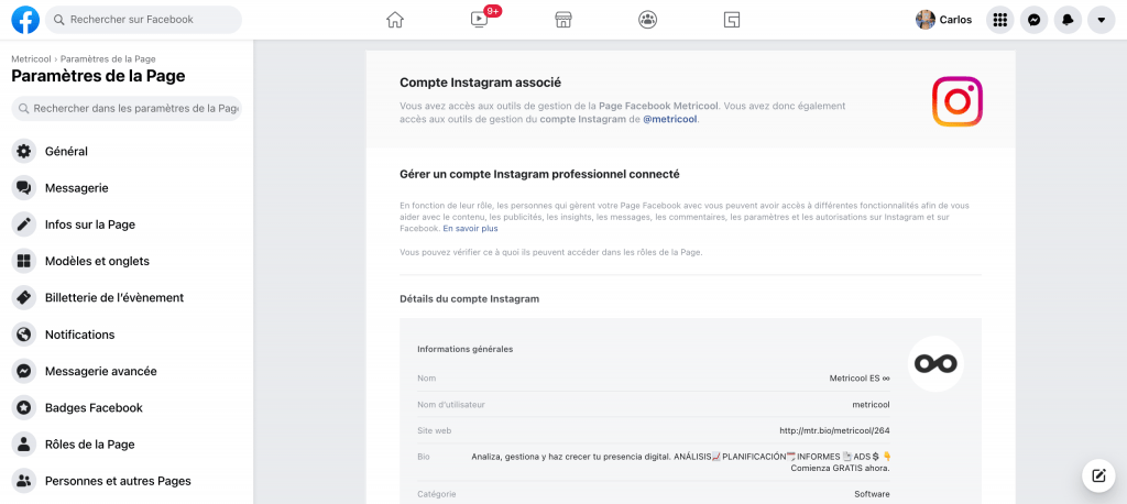 compte professionnel Instagram