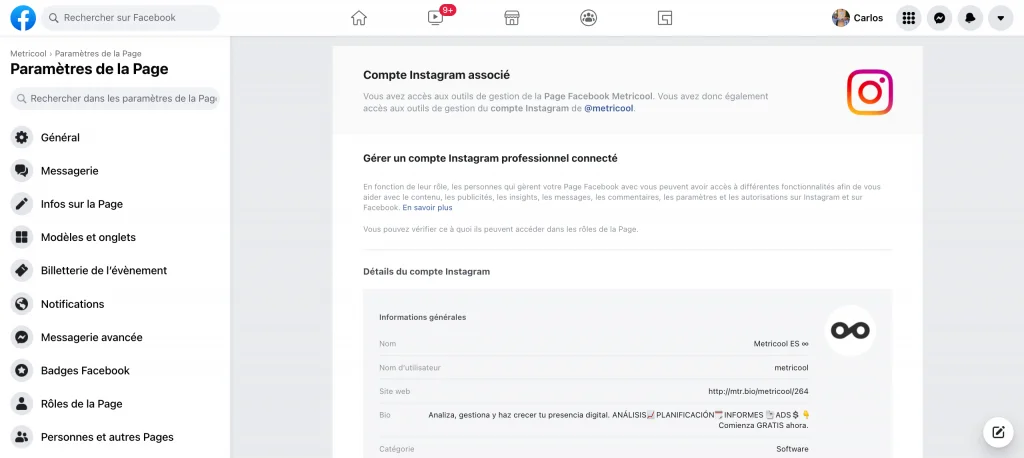 compte professionnel Instagram