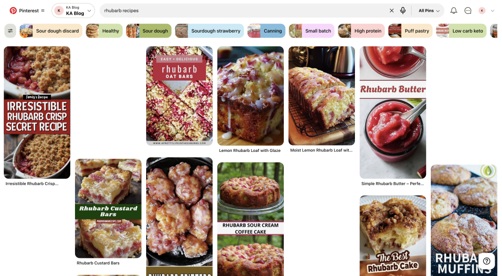 Pinterest search results