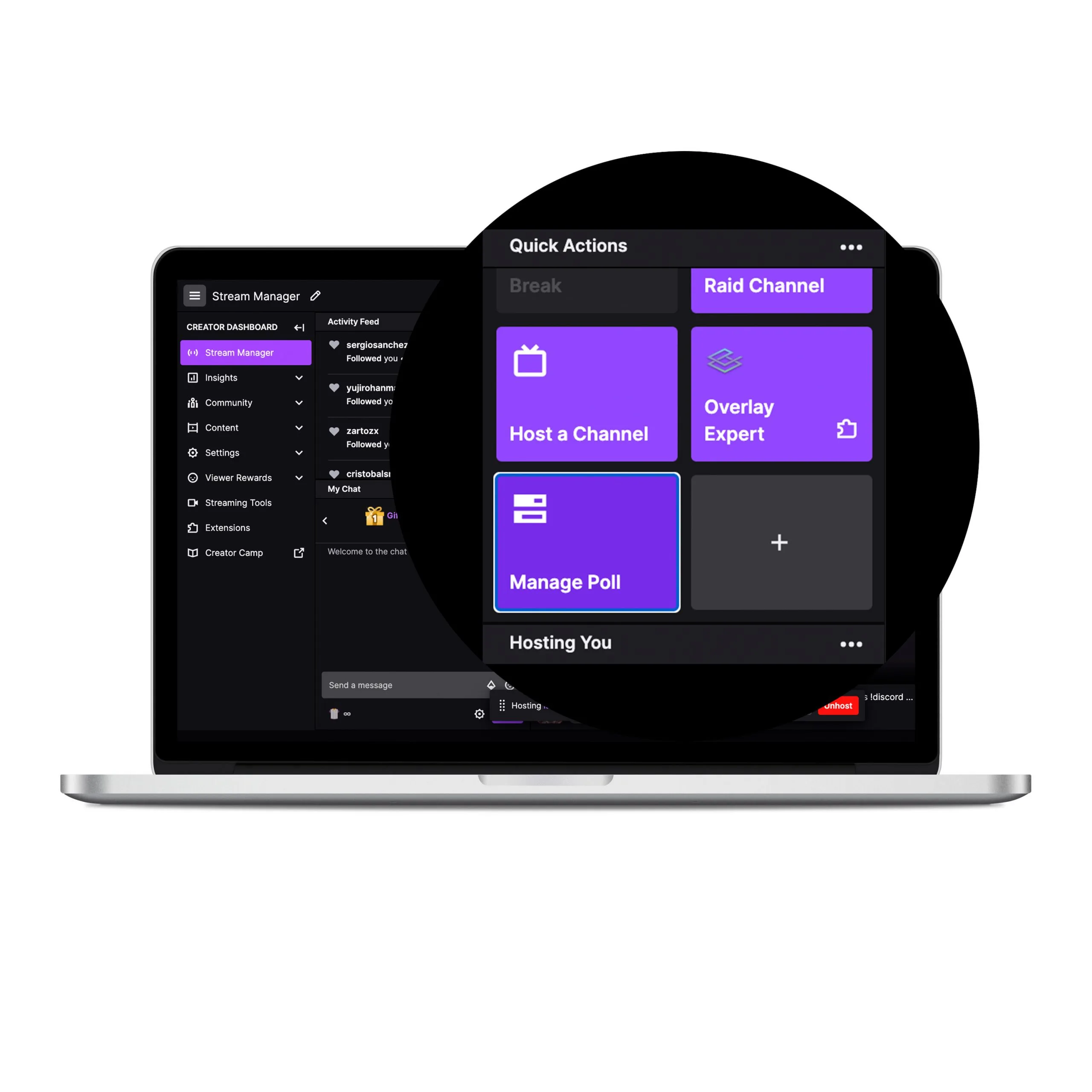 comment faire des sondages sur Twitch