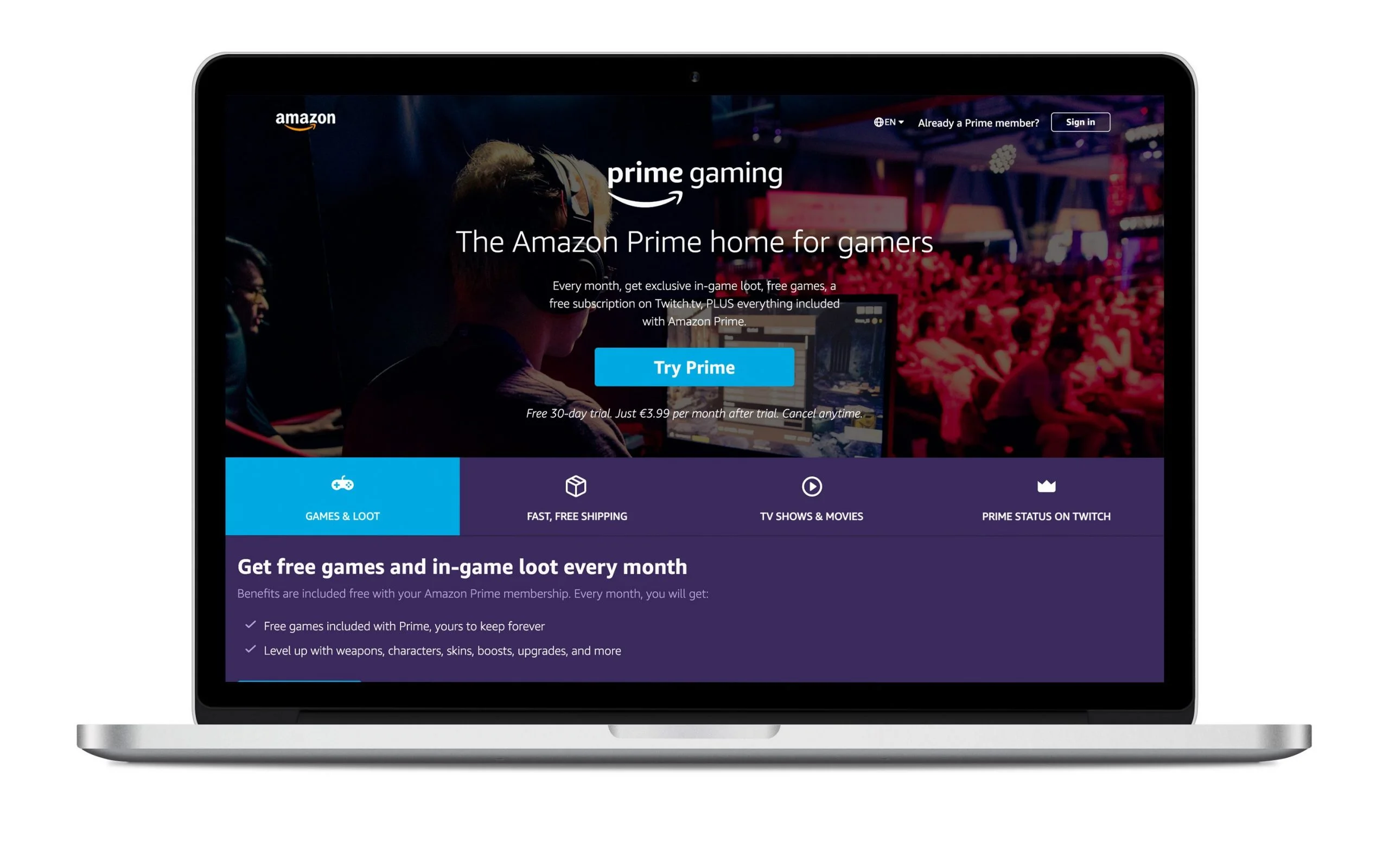 is re-branding Twitch Prime as Prime Gaming - The Washington Post