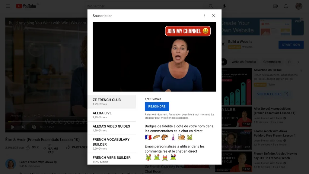 Comment gagner de l’argent sur YouTube avec membres officiels
