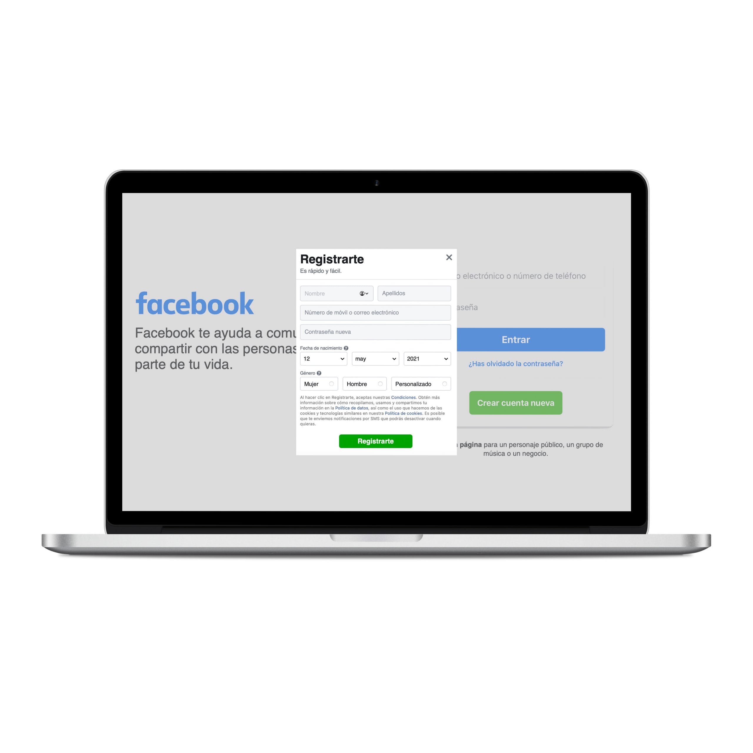 Cómo abrir una cuenta en Facebook