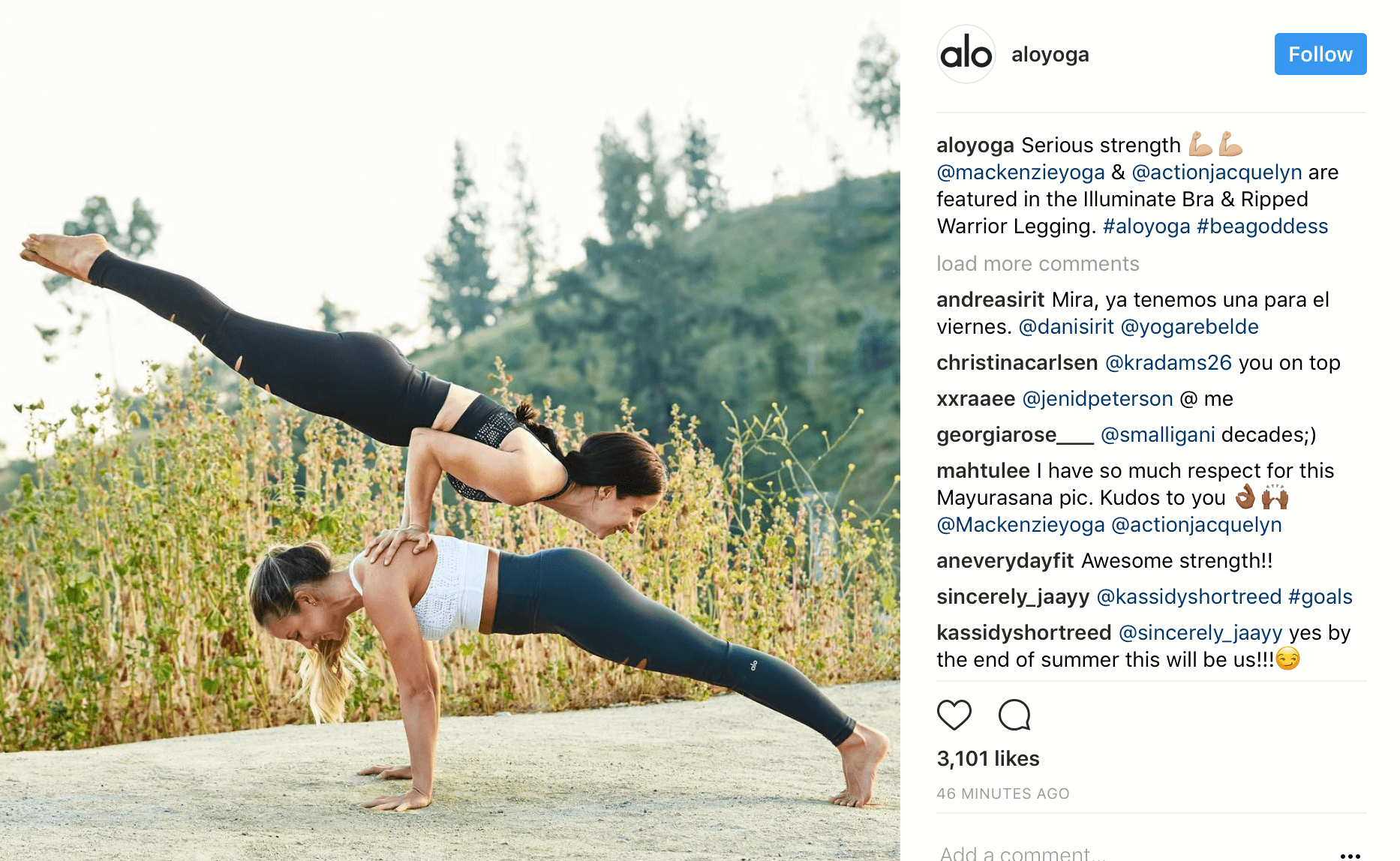 Influencer Content Example