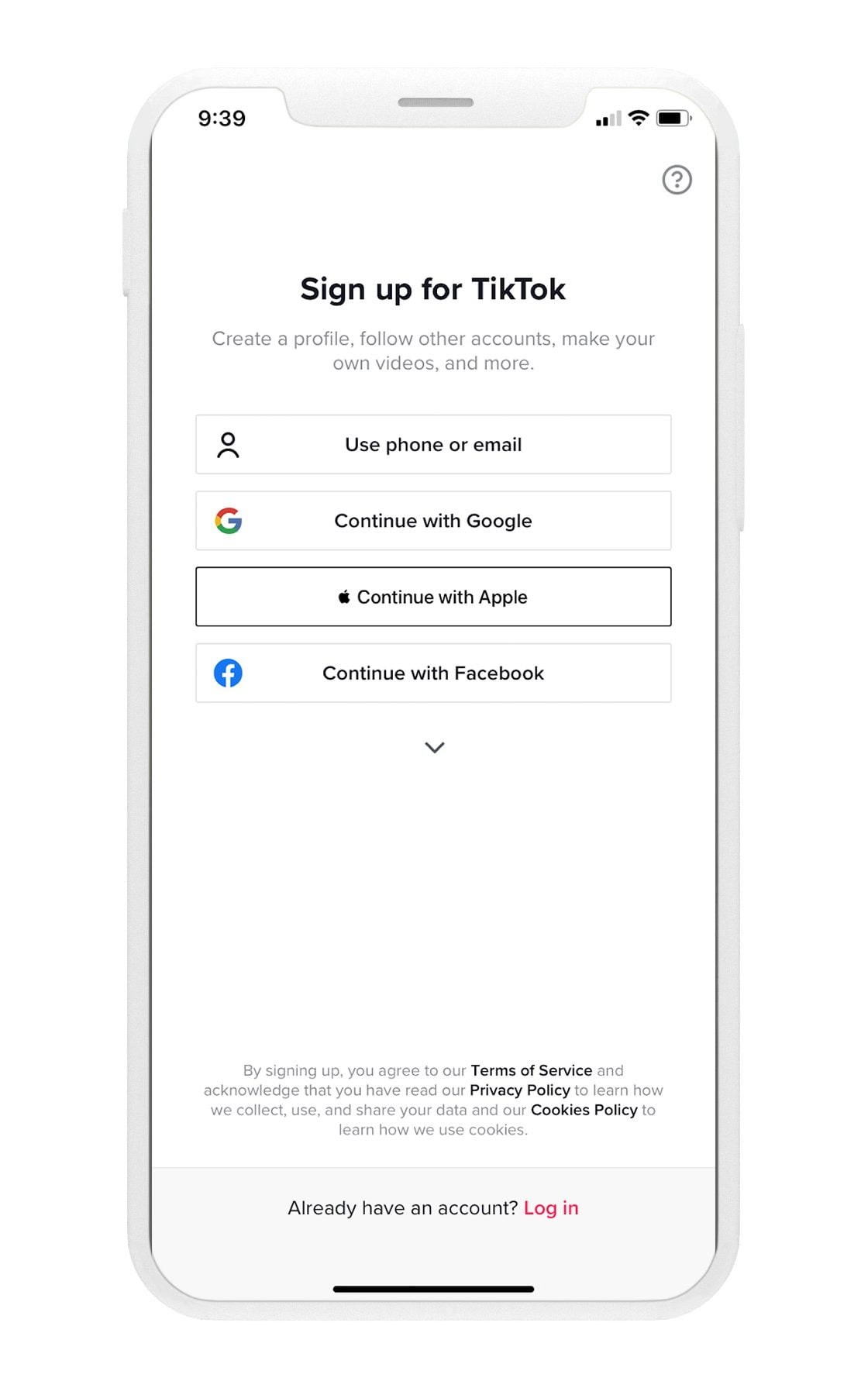 cómo recuperar una cuenta de TikTok app