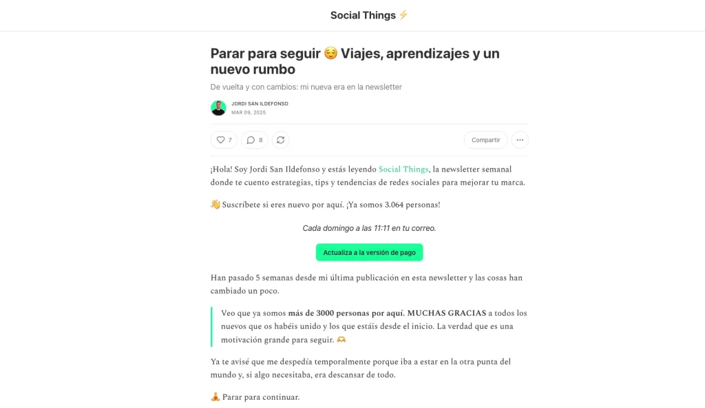 newsletter social media marketing