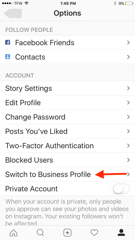 Instagram settings to approve followers