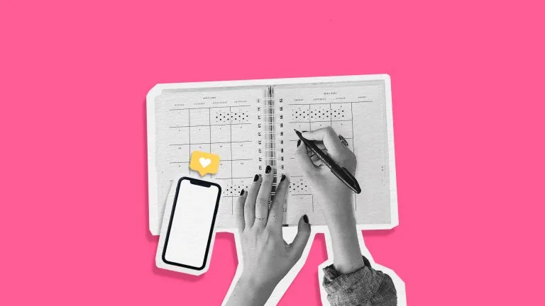 Template for Social Media Content Calendar