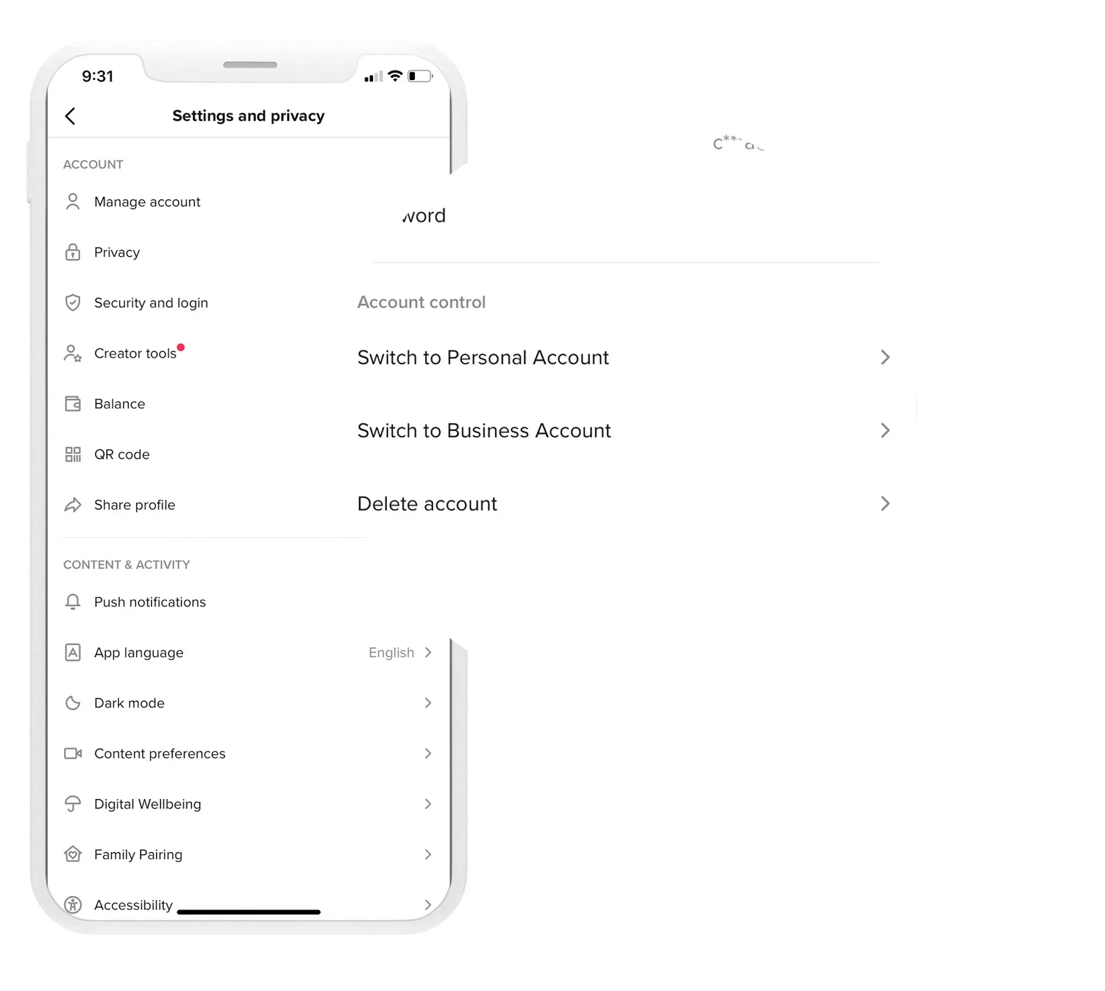 how to delete a tiktok account