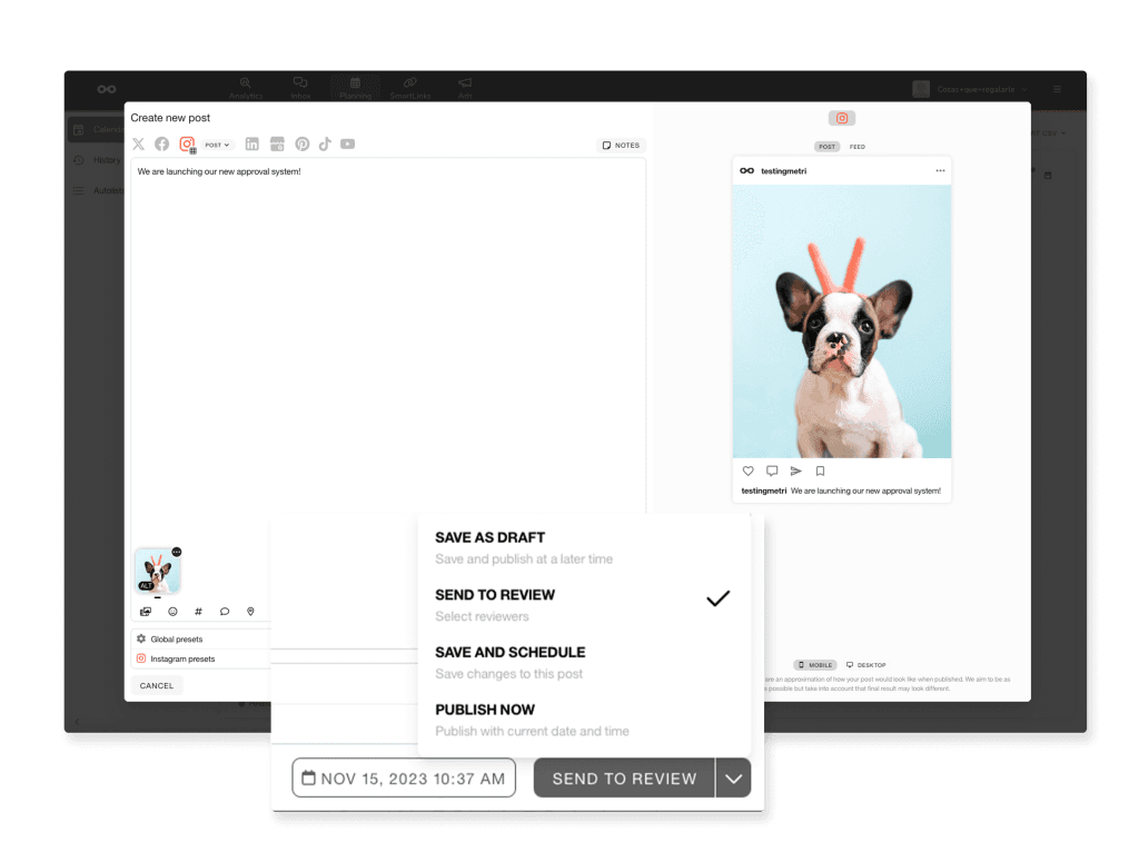 reviewing-and-approval-process-for-social-media-content-metricool