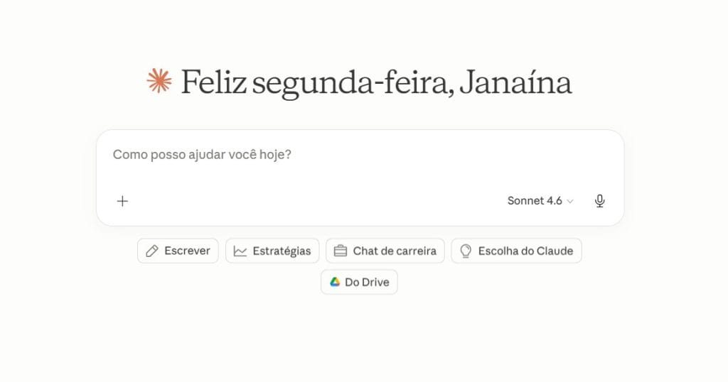 Claude em português Brasil