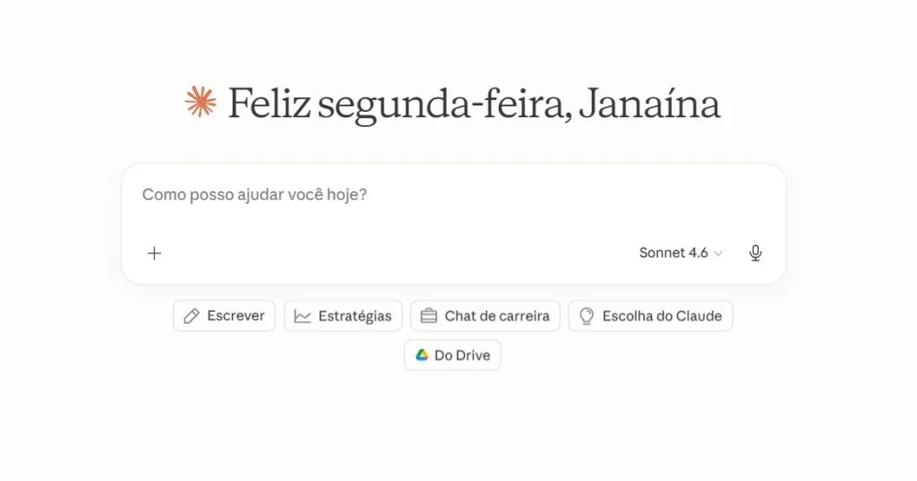 Claude em português Brasil