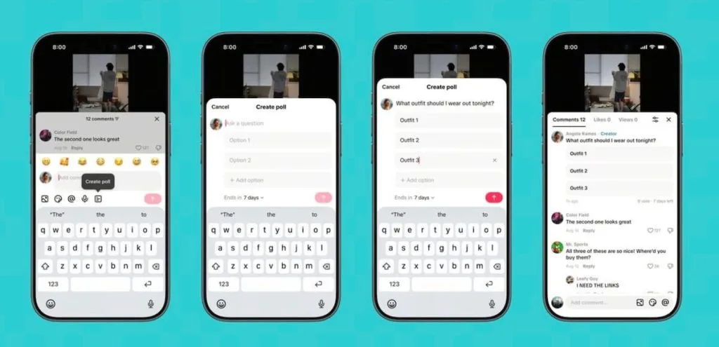tiktok comment polls