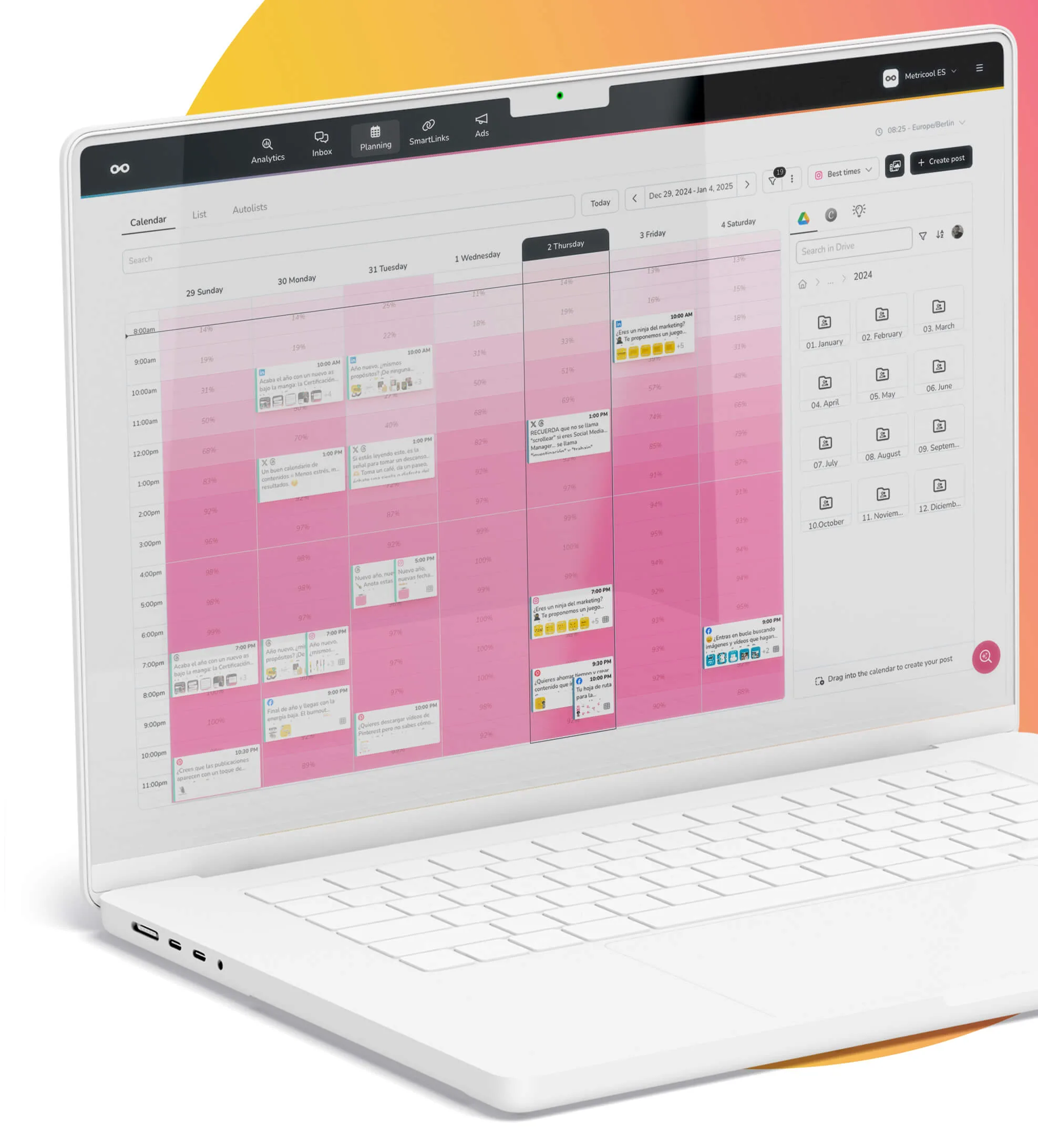 Create your FREE Metricool account now