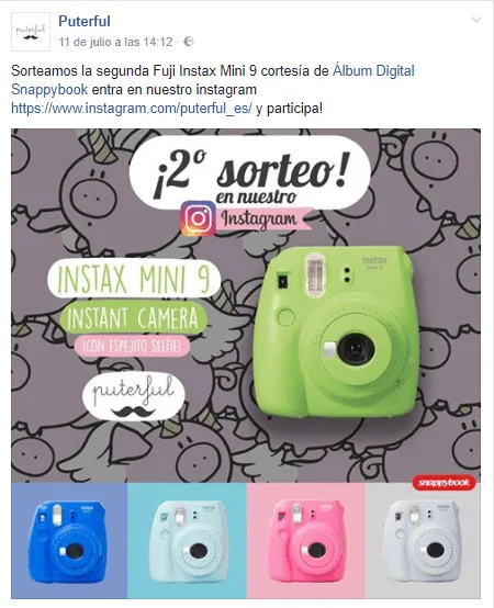 concursos en tu estrategia para crear plan de social media