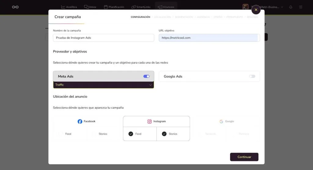 crear anuncio instagram ads