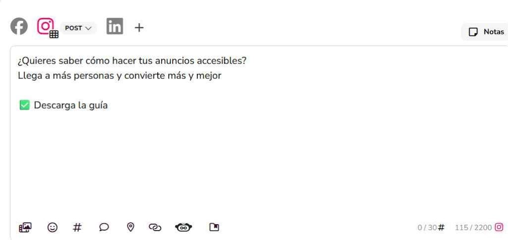 CTA accesible para mejorar la accesibilidad en campañas de social ads
