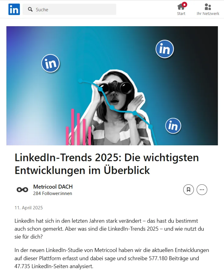linkedin trends linkedin artikel