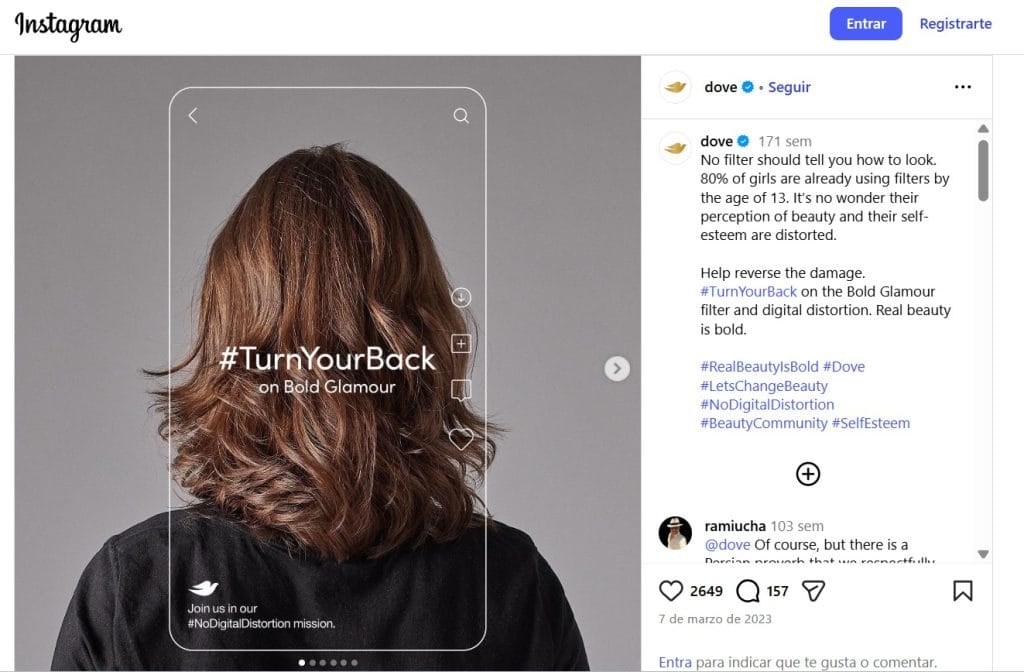 Campaña de brand awareness como ejemplo de campaña orgánica en redes sociales