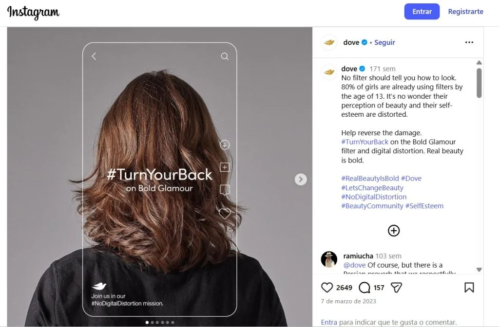 Campaña de brand awareness como ejemplo de campaña orgánica en redes sociales