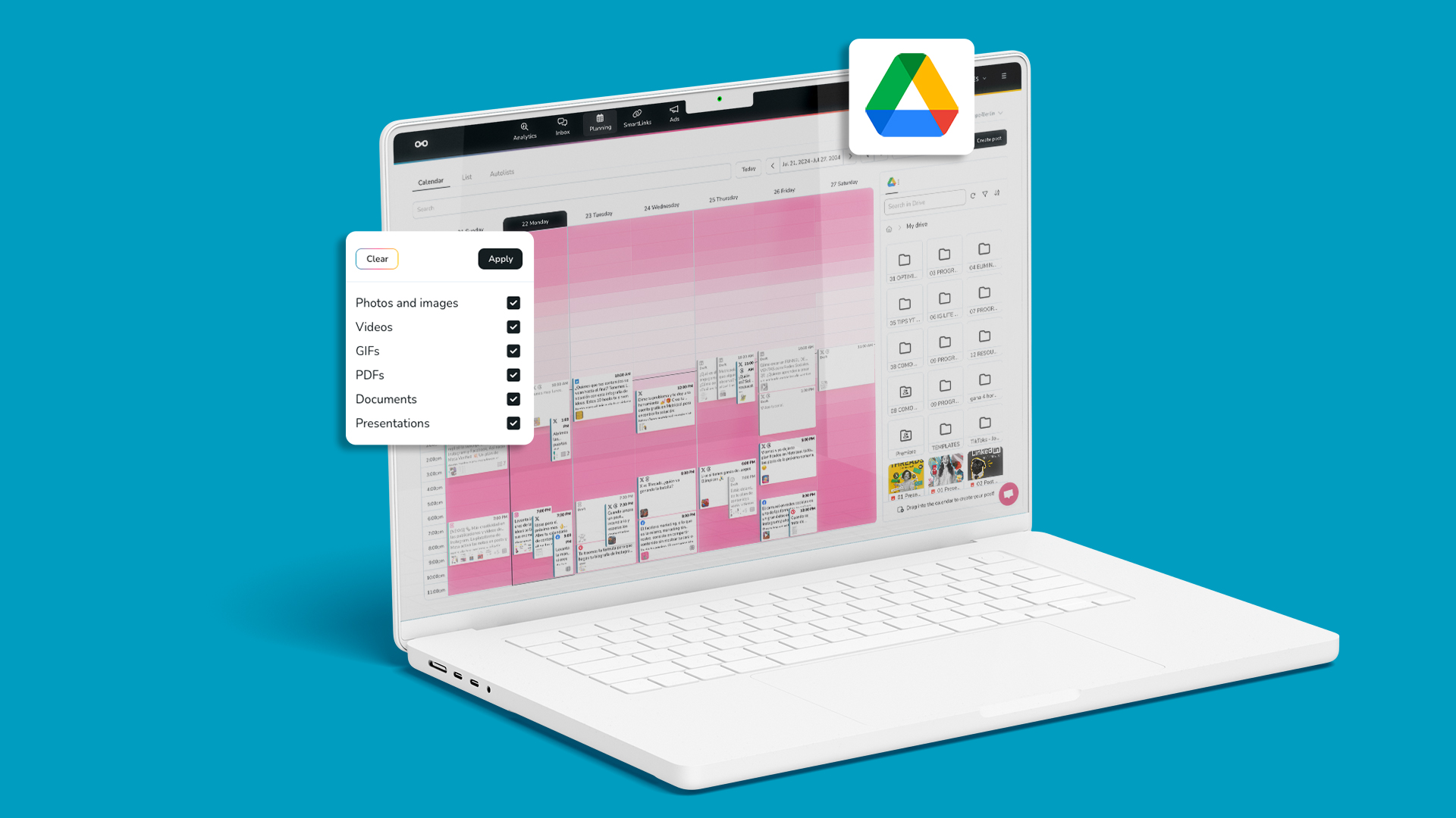 Content Planning with Metricool's Google Drive Integration