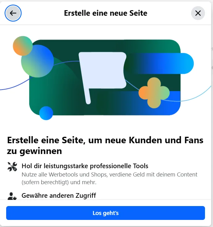 facebook seite erstellen