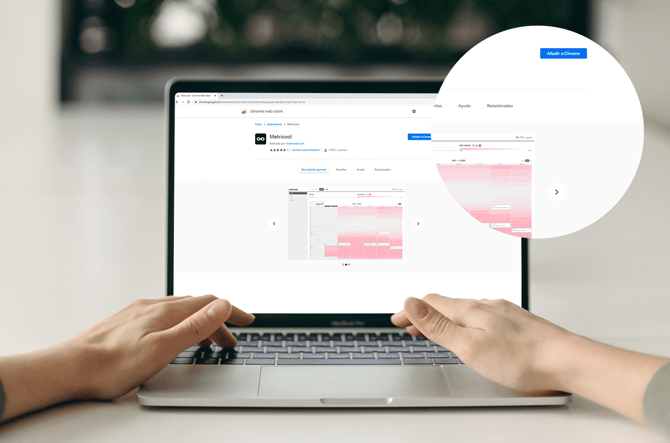 extension metricool sur google chrome