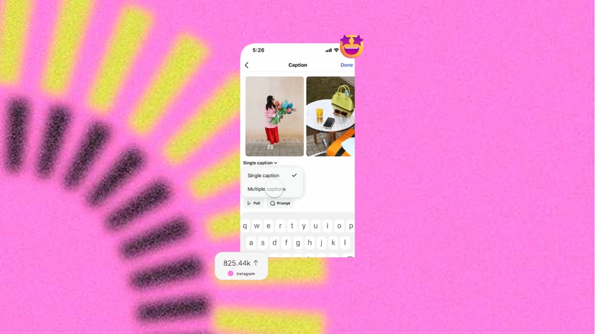 multiple captions instagram carousel